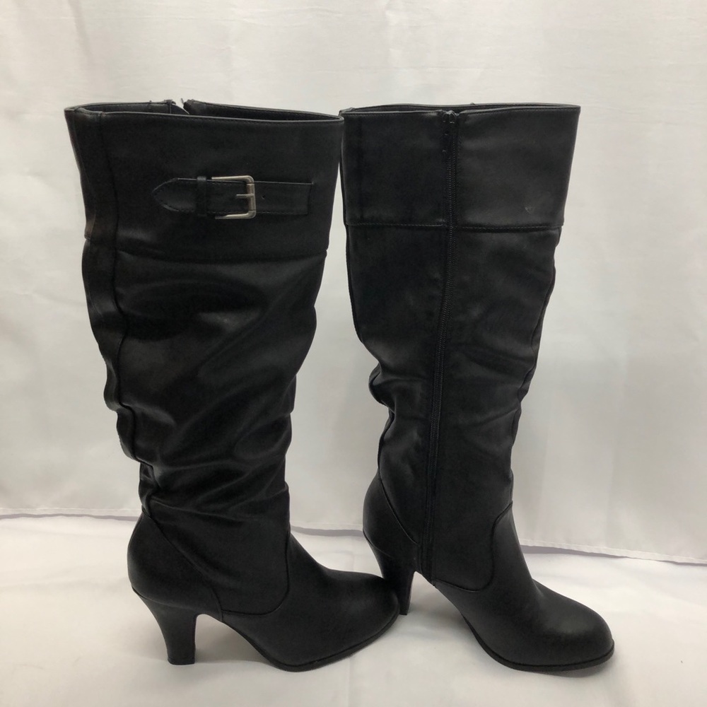 Rampage “Evonne” 8 1/2M black calf boot
